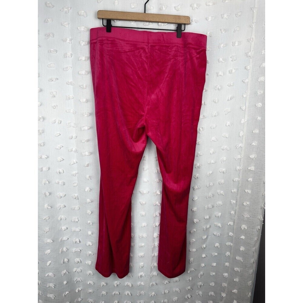 Juicy Couture Womens Pink Sweatpants Velour Size XXL Bootcut Pull On Pants - Picture 6 of 6